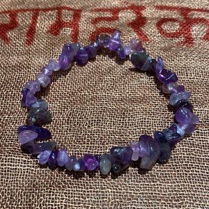 Amethyst Chips Stretch Bracelet